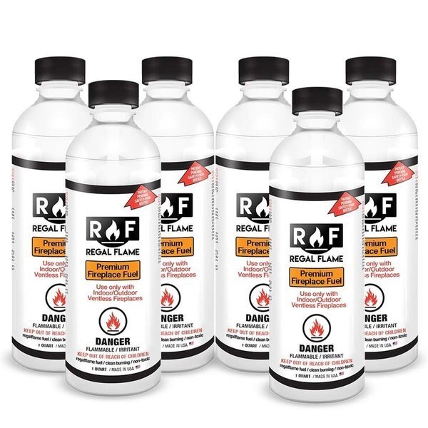 Premium Ventless Bio Ethanol Fireplace Fuel - 6 qt., Regal Flame, Mfr#: RE435473